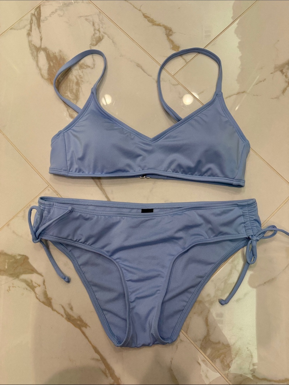 Hurley Light Blue Bikini Set Small NWOT
